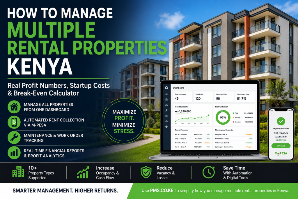 how to manage multiple rental properties Kenya