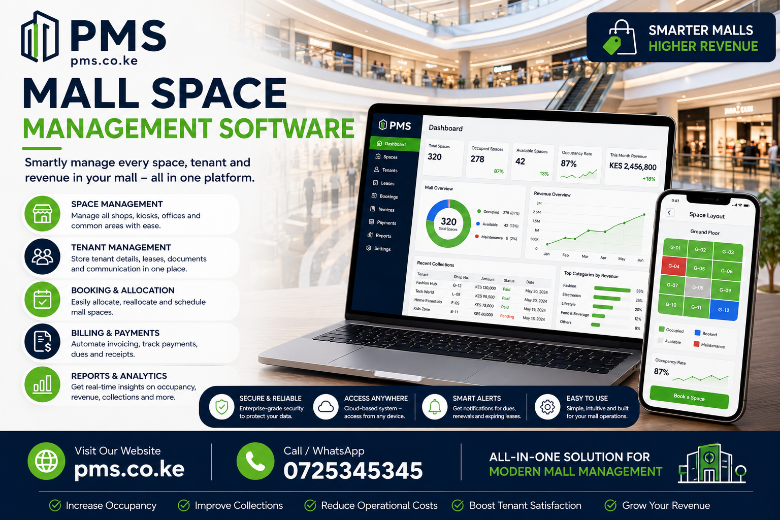 Mall space management software
