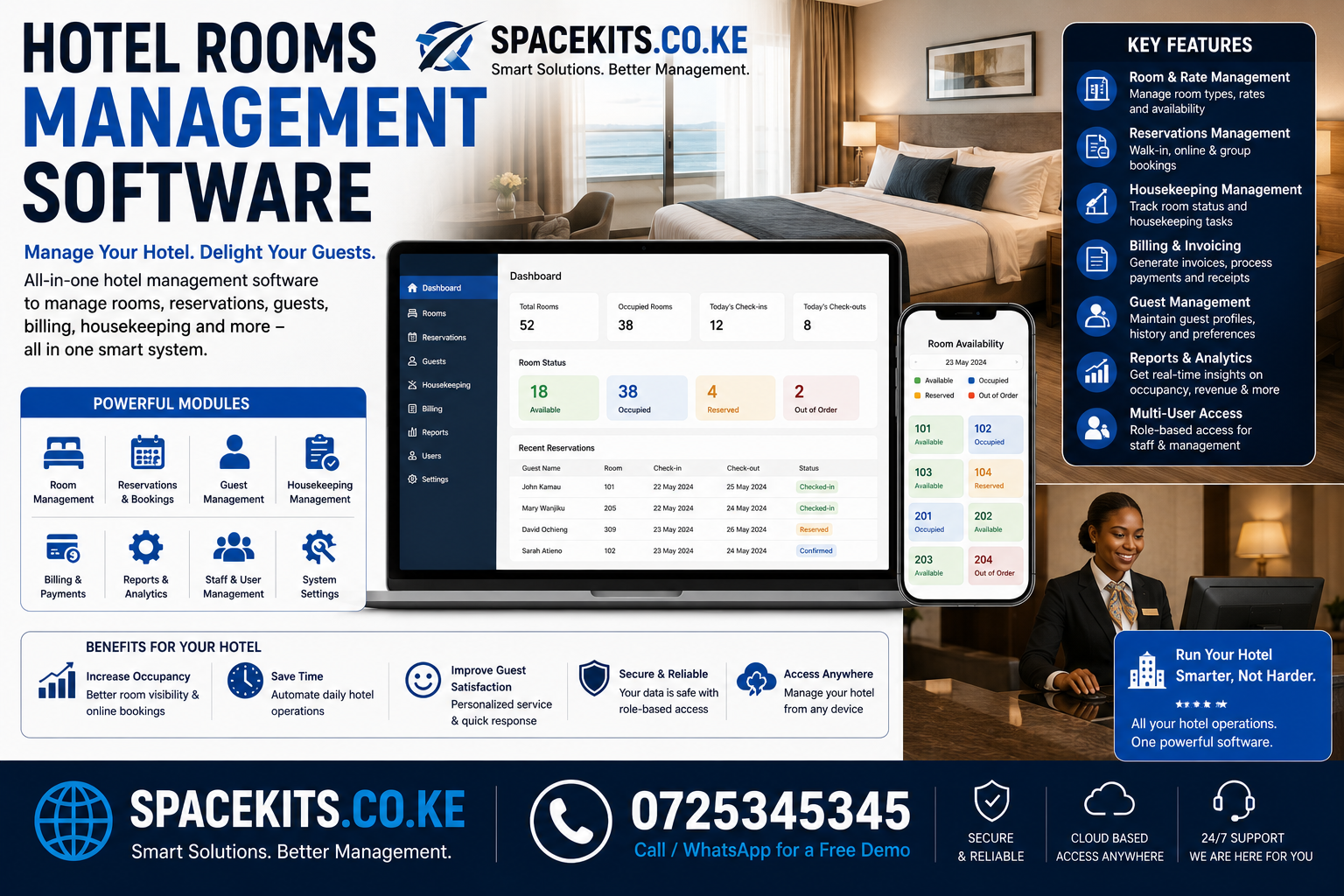 Hotel Rooms Management Software
